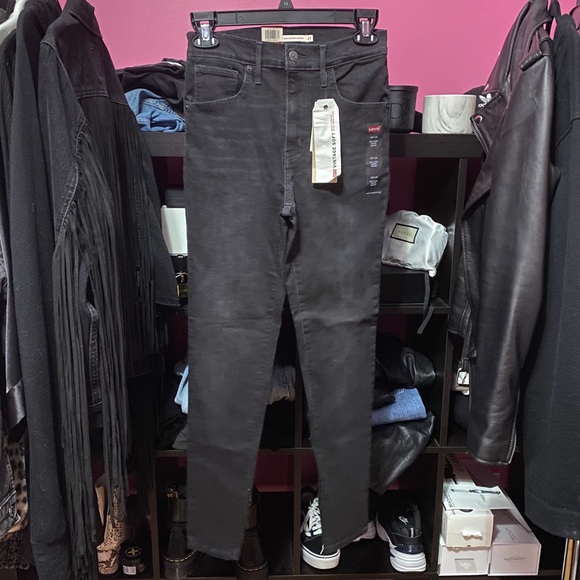 levi's mile high super skinny smoke show grey